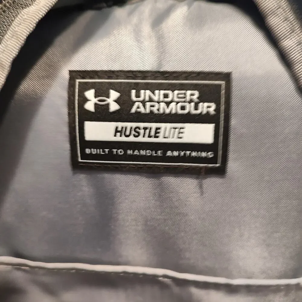 Under Armour Gray Black Hustle Lite Backpack 